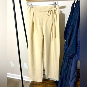 Elegant Cream Women's Pants
